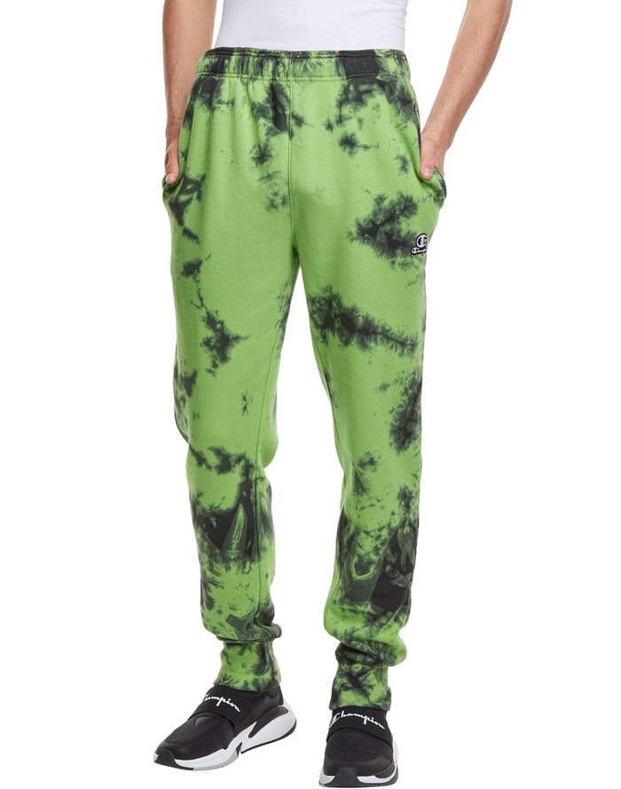 Champion Galaxy Dye Joggingbroek Heren - Groen/Zwart - Belgie 6014WFVAB